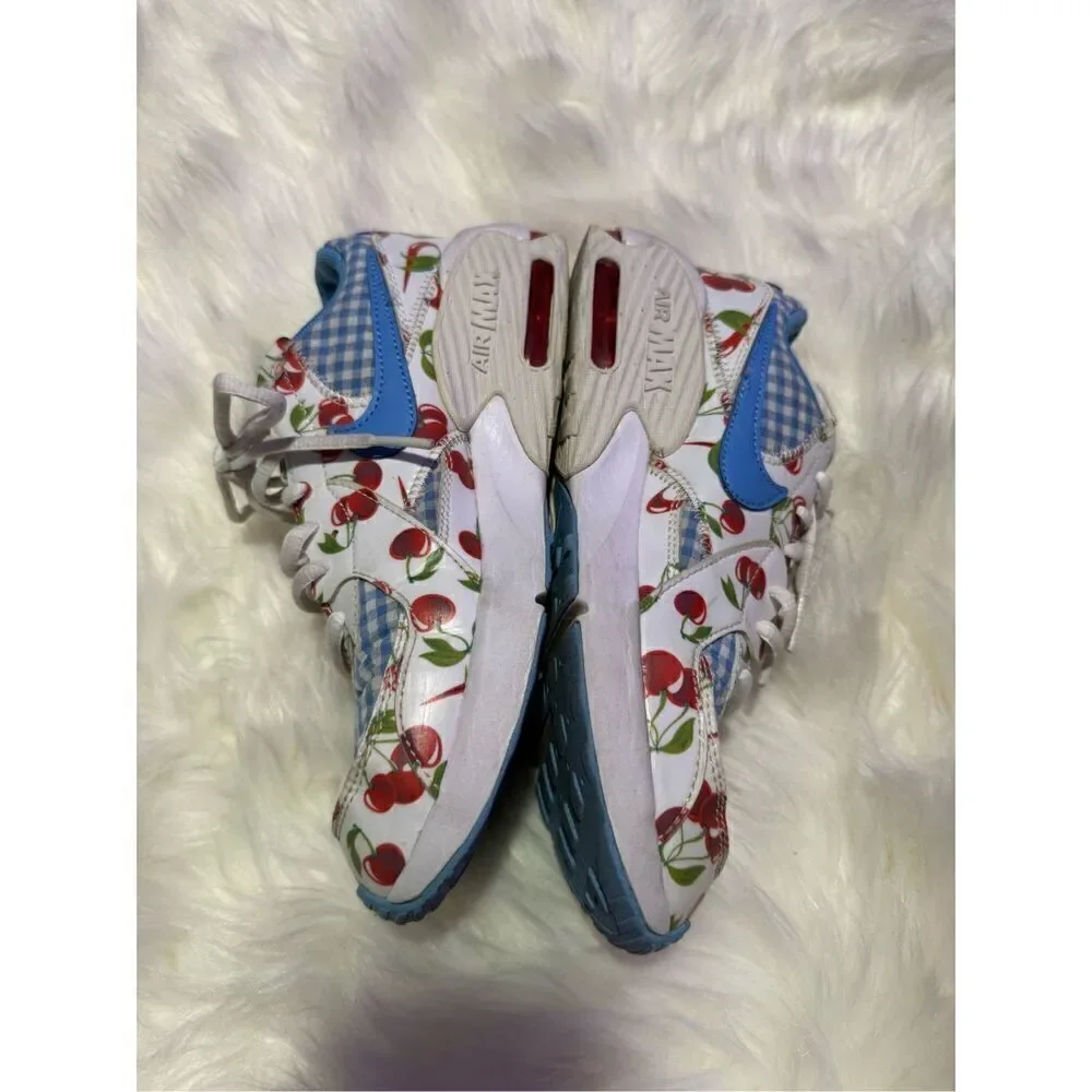 Nike Air Max Excee picnic plaid cherry blue white 4.5y